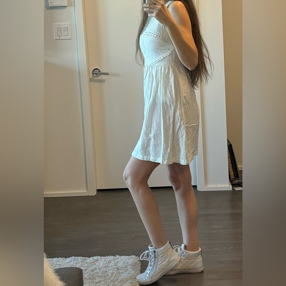 Linen blend aline dress - Picture 3 of 4